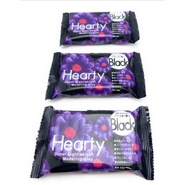 Black Hearty Air-Drying Super Lightweight Modelling Clay - 3 x 50g Packs (from Katy Sue)