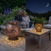 Solar Hanging Lantern for Outdoor Décor – Hollow Iron Projection