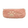 APOSITV Paw Print Pen Case, Fluffy and Soft Plush Pencil