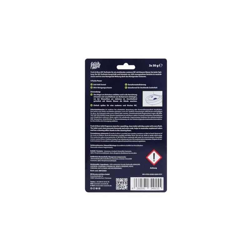 Fresh & More Toilet Stone Scented Blue Rinse Antibacterial 9