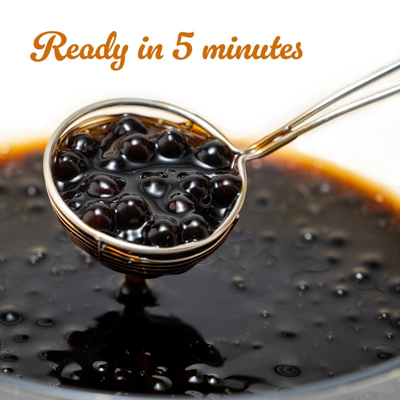 E-FA BRAND Boba Black Tapioca Pearls – 2.2 LB –