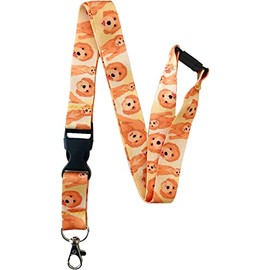 20MM Dog Print Neck / Whistle Lanyard with Detachable Buckle & Safety Break - Choose Your Breed Pattern, Cockapoo, Large