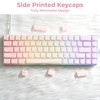 HITIME XVX Keycaps, Cute Pink Crystal Jelly Keycaps 75 65