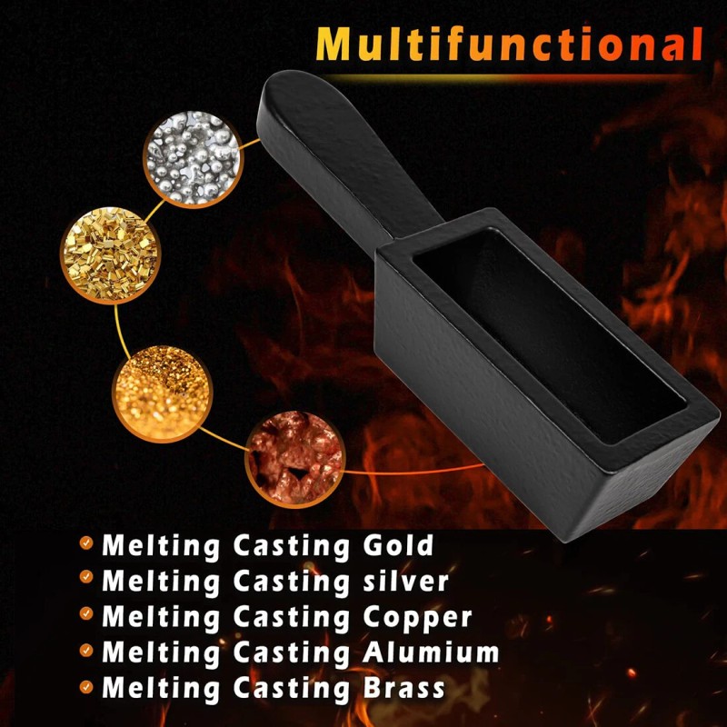 Silver Smith 25 oz Cast Iron Loaf Bar Ingot Mold