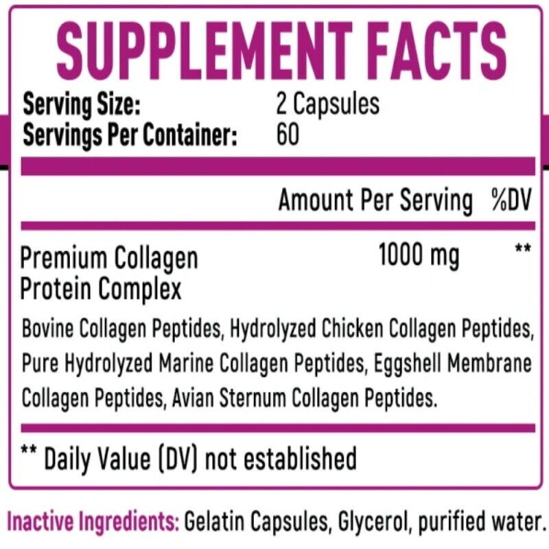 Balincer Collagen Complex Capsules Revitalizes Skin Whitening Antiaging Anti Wrinkles