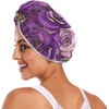 Toallas de microfibra para el cabello con botón para todo