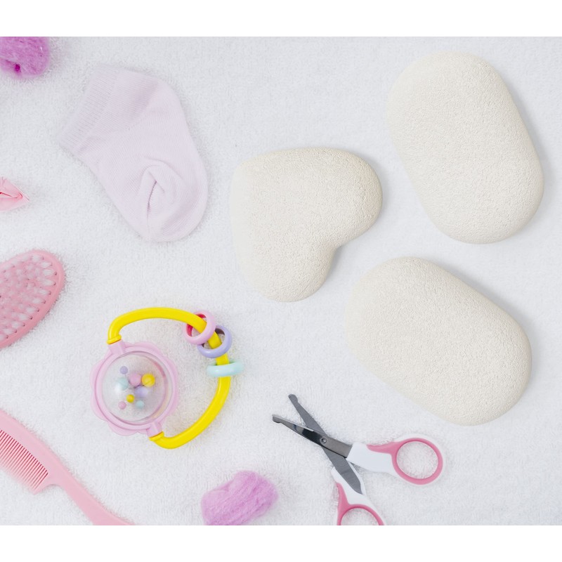 The Beauty Shelf Konjac Sponge (3 Pack) - Baby Bath