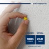HANGDONE Ribbed Wall Anchors #4-#6 7/8-Inch with Screws 100-Pack, Yellow,