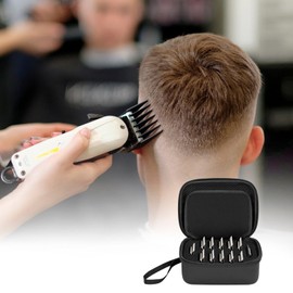 TORIBIO Hair Clipper Blade Storage Case for Barbers and Stylists, Holds 12 Metal Guards for Andis, Oster, Wahl, Babyliss Detachable Clippers