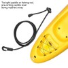 Paddle Leash, 2pcs Safety Rubber Oar Rope Hook Paddle Board