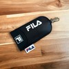 [K-PARTS] FILA School Bag Key Case with Reel for Kids,