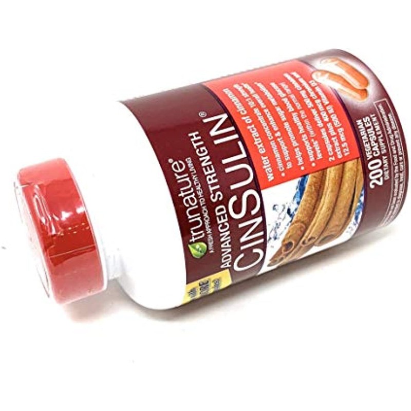 TruNature Advanced Strength Cinsulin Cinnamon, Chromium Picolinate, Vitamin D3 C