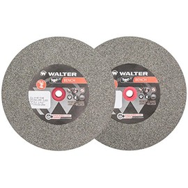 Walter 12E643 Bench Grinding Wheel - Coarse Grit 24, 6 in. Finishing Wheel for Bench and Pedestal Grinders. Abrasive Finishing Supplies