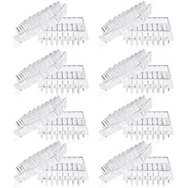 Carpet Protectors Spiked Caster Cups Clear Transparent Plastic Caster Cups Comfortable Touch Caster Cup Spiked Furniture Cup for Sofas, Tables, Chairs Other Furniture (8, Square Shape)