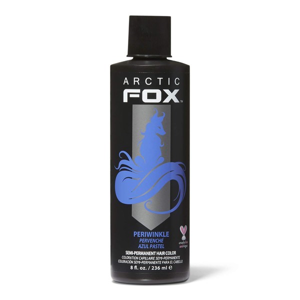 Arctic Fox Vegan and Cruelty-Free Semi-Permanent Hair Color Dye (8 Fl Oz, PERIWINKLE)