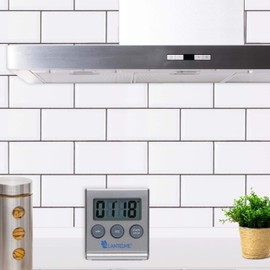 Lantelme Kitchen timer digital magnetic stainless steel egg timer with alarm Kitchen timer short timer timer 4178
