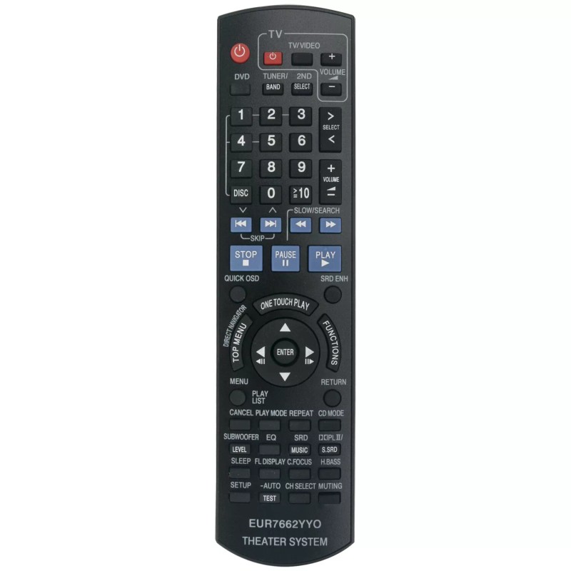 for-Panasonic New Remote Control EUR7662YY0 Replace for Panasonic Theater SA-PT1050