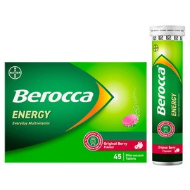 Berocca Energy Original Berry Effervescent Tablets 45 Pack