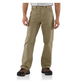 Carhartt Men's Loose Fit Canvas Utility Work Pant, Dark Khaki, 34W x 32L