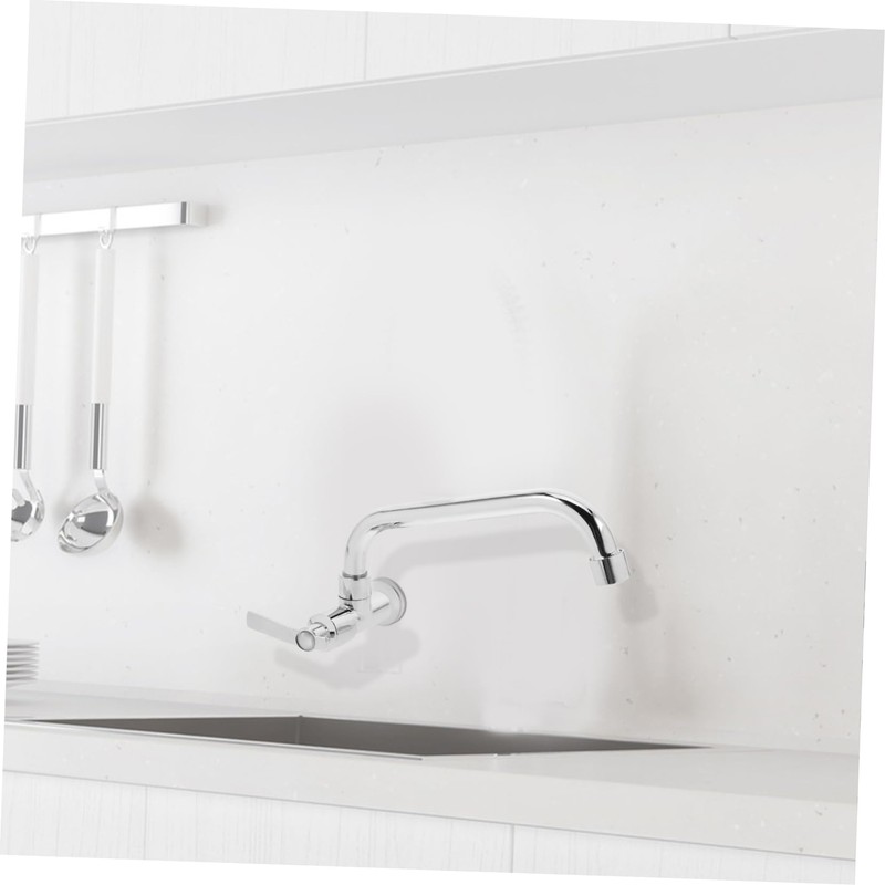 Operitacx Single Cold Water Faucet for Kitchen Wall-Mounted Quick-Open Modern