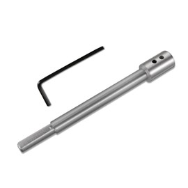 Drill Extension, Extra Long Extension 169 mm for Forstner Drill Bits with 3/8 Inch Shank Extension for Flat Milling Drill Professional Extension for Extra Deep Drilling and Milling Work Openings