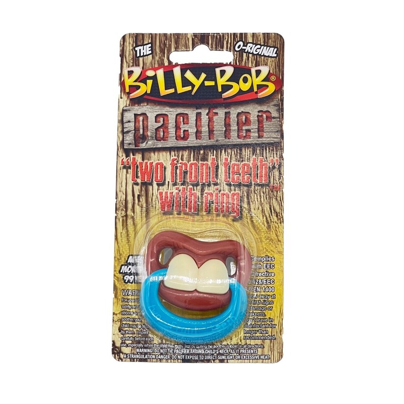 Billy Bob Products 3 Pack Funny Baby Toddler Orthodontic Pacifiers