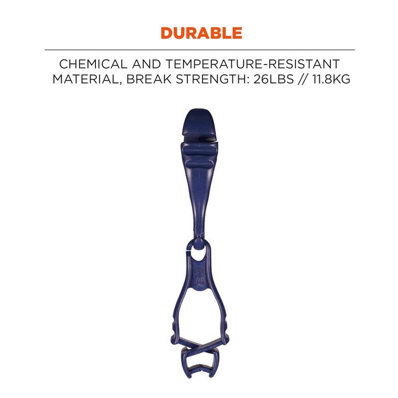 Ergodyne Squids 3400MD Metal Detectable Glove Grabber with Dual Clip