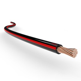 Auprotec Litze FLRy car electric wire, 0.75 mm², 1 mm², 1.5 mm², Length 5 m or 10 m, black/red