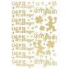 Ideen mit Herz 3-D Sticker Deluxe Winter & Christmas Raised Stickers Ideal for Christmas Decoration & Christmas Card Making Sheet Size: 21 x 30 cm (Merry Holidays | Gold)