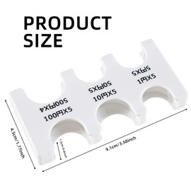 Japanese Yen Coin Holder Hard Case Organizer and Storage for Coins Rectangle JPY Coin Organiser and Dispenser, Plastic Coin Sorter Wallet, white, Storage