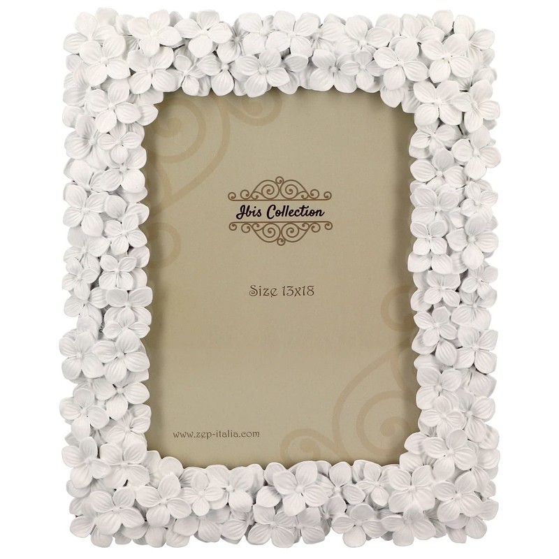 Zep White Resin Flower Frame EE9468
