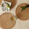 DII Woven Kitchen Collection Round Placemat Set, 15" Round, Natural
