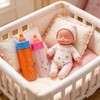 Doll Disappearing Liquid Bottles Set, 2 Pack, 4.9 Inch, White