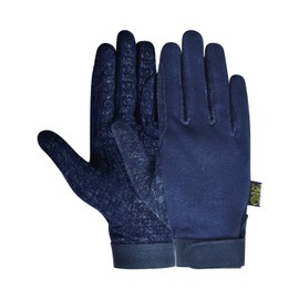 AK Cotton Grip Horse Riding Gloves AKRS-8485 (M, Black)