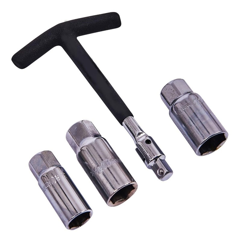 Mr. Gadget's Solutions 4pcs T-Bar Spark Plug Spanner Wrench Set