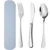 XYTAHDM Campingbesteck, inklusive Messer, Gabel, Löffel,3 Stück Wiederverwendbare Edelstahl Sporks,Tragbare