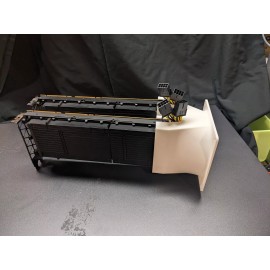 Nvidia CMP100 - 210 Dual Cooling Shroud 120mm fan - 70mm Spacing
