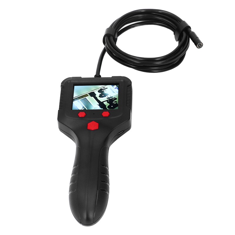 Handheld Endoscope 2.4in HD IPS LCD Screen Waterproof Lens Flexible