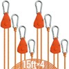 KOKKOYA 15FT Retractable Ratchet Tie Down Straps, Heavy Duty 5/32"