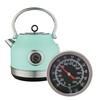 Silver Temperature Probe Meter Gauge, Dial Thermometer NPT, Stainless 1/4