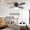 Vagizm 42 Inch Ceiling Fan Traditional: Flush Mount with LED