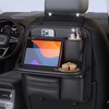 Fancemot Leather Car Back Seat Organizer, Foldable Table Back Seat