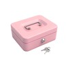 BOKE YOUNG 8" Cash Box with Money Tray, Pink, Medium
