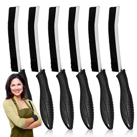 Fugenbürste - 6 Stück Reinigungsbürste mit Langem Stiel und Hartborsten - Fugenbürste Bad für Fliesen, Dusche - Eckenreinigungsbürste, Cleaning Brush - Fugenreinigungsbürste - Gicctyble