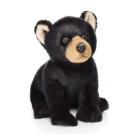 Nat and Jules Crawling Small Black Bear Children's Plush Stuffed Animal Toy