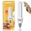 HARTOMPET UVA-UVB Linear Lamp, Compact Fluorescent Lamp(CFL), Terrarium Bulb (1PCS