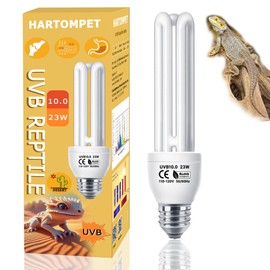 HARTOMPET UVA-UVB Linear Lamp, Compact Fluorescent Lamp(CFL), Terrarium Bulb (1PCS Desert, UVB10.0 23W)