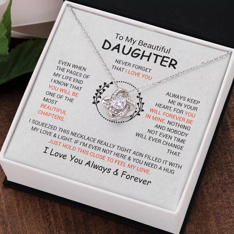 ShineOn To My Daughter Necklace, Daughter Father Necklace, Daughter Gift