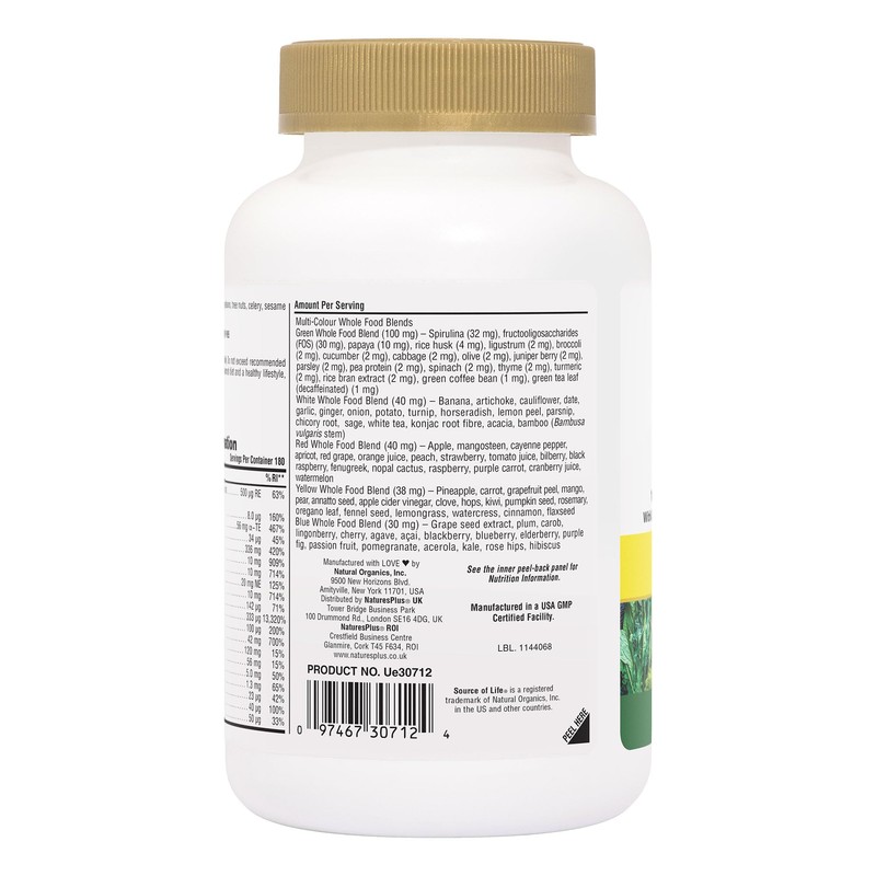 NaturesPlus Source of Life Gold Tablets - Whole Food Multivitamin