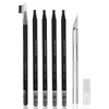 Guapa Waterproof Brow Mapping Pencils – 5 Pieces Peel-Off Eyebrow